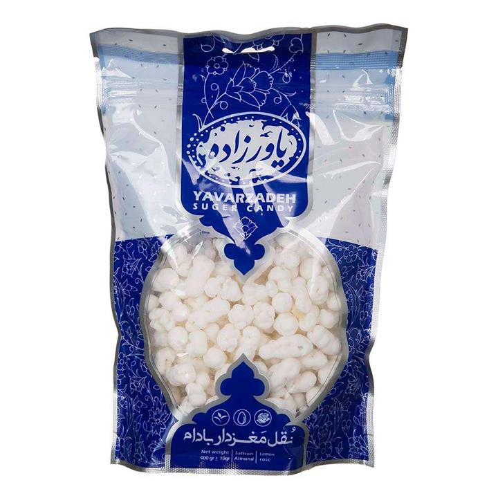 نقل خلال بادام ریز 400 گرمی یاورزاده